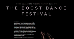 Desktop Screenshot of boostdancefestival.org
