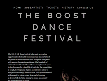 Tablet Screenshot of boostdancefestival.org
